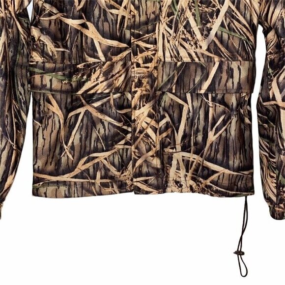 Mount'N Prairie Men's Shadow Grass Hunting Jackets Brown Camouflage Hood Small - Picture 5 of 8
